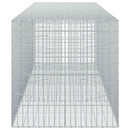 vidaXL Gabion 5 mm Dróttal és 5x10 cm Rácsos 350x100x100 cm