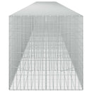 vidaXL Gabion 5 mm Dróttal és 5x10 cm Rácsos 1050x100x100 cm