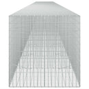 vidaXL Gabion 5 mm Dróttal és 5x10 cm Rácsos 1200x100x100 cm