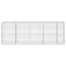 vidaXL Gabion 5 mm Dróttal és 5x10 cm Rácsos 450x100x150 cm