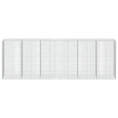vidaXL Gabion 5 mm Dróttal és 5x10 cm Rácsos 600x100x200 cm