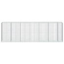 vidaXL Gabion 5 mm Dróttal és 5x10 cm Rácsos 650x100x200 cm