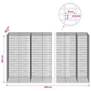 vidaXL Gabion 5 mm Dróttal és 5x10 cm Rácsos 950x100x200 cm
