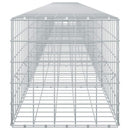 vidaXL Gabion 5 mm-es dróttal és 10x10 cm-es hálóval 800x50x50 cm