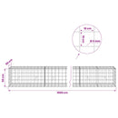 vidaXL Gabion 5 mm Dróttal és 10x10 cm Rácsos 1000x50x50 cm