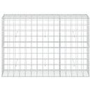 vidaXL Gabion 5 mm-es dróttal és 10x10 cm-es hálóval 150x50x100 cm