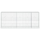 vidaXL Gabion 5 mm-es dróttal és 10x10 cm-es hálóval 250x50x100 cm