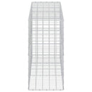 vidaXL Gabion 5 mm-es dróttal és 10x10 cm-es hálóval 250x50x100 cm