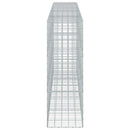 vidaXL Gabion 5 mm-es dróttal és 10x10 cm-es hálóval 450x50x150 cm