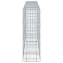vidaXL Gabion 5 mm-es dróttal és 10x10 cm-es hálóval 500x50x150 cm