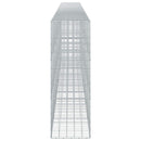 vidaXL Gabion 5 mm-es dróttal és 10x10 cm-es hálóval 800x50x150 cm