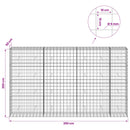 vidaXL Gabion 5 mm Dróttal és 10x10 cm Rácsos 350x50x200 cm