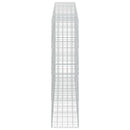 vidaXL Gabion 5 mm-es dróttal és 10x10 cm-es hálóval 400x50x200 cm