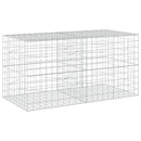 vidaXL Gabion 5 mm-es dróttal és 10x10 cm-es hálóval 200x100x100 cm