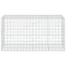 vidaXL Gabion 5 mm-es dróttal és 10x10 cm-es hálóval 200x100x100 cm