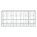 vidaXL Gabion 5 mm-es dróttal és 10x10 cm-es hálóval 250x100x100 cm