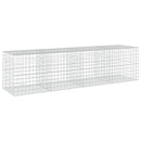 vidaXL Gabion 5 mm-es dróttal és 10x10 cm-es hálóval 400x100x100 cm
