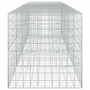 vidaXL Gabion 5 mm-es dróttal és 10x10 cm-es hálóval 450x100x100 cm