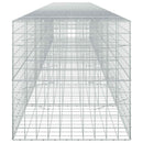 vidaXL Gabion 5 mm-es dróttal és 10x10 cm-es hálóval 700x100x100 cm