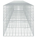 vidaXL Gabion 5 mm-es dróttal és 10x10 cm-es hálóval 800x100x100 cm