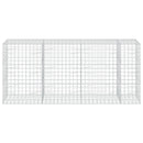 vidaXL Gabion 5 mm Dróttal és 10x10 cm Rácsos 350x100x150 cm