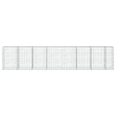 vidaXL Gabion 5 mm Dróttal és 10x10 cm Rácsos 750x100x150 cm