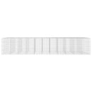 vidaXL Gabion 5 mm-es dróttal és 10x10 cm-es hálóval 1100x100x200 cm