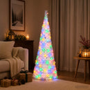 vidaXL Pop-up LED-es karácsonyfa 120 cm 50 LED PVC és PET Fehér