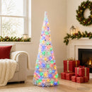 vidaXL Pop-up LED-es karácsonyfa 120 cm 50 LED PVC és PET Fehér
