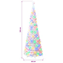 vidaXL Pop-up LED-es karácsonyfa 120 cm 50 LED PVC és PET Fehér