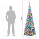 vidaXL Pop-up LED-es karácsonyfa 210 cm 200 LED PVC Zöld és fehér