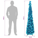 vidaXL Pop-up karácsonyfa 180 cm PET Kék