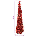 vidaXL Pop-up karácsonyfa 120 cm PET Piros