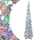 vidaXL Pop-up LED-es karácsonyfa csúcsdísszel 150 cm 50 LED PET Ezüst