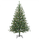 vidaXL Műanyag Hajtogatós Karácsonyfa 120 cm 150 LED Meleg fehér