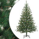 vidaXL Műanyag Hajtogatós Karácsonyfa 150 cm 150 LED Meleg fehér