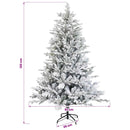 vidaXL Műanyag Hajtogatós Karácsonyfa 120 cm 150 LED Meleg fehér