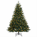 vidaXL Műanyag Hajtogatós Karácsonyfa 120 cm 150 LED Meleg fehér