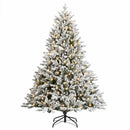 vidaXL Műanyag Hajtogatós Karácsonyfa 120 cm 150 LED Meleg fehér