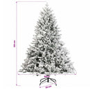 vidaXL Műanyag Hajtogatós Karácsonyfa 120 cm 150 LED Meleg fehér