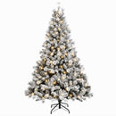 vidaXL Műanyag Hajtogatós Karácsonyfa 120 cm 150 LED Meleg fehér