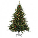 vidaXL Műanyag Hajtogatós Karácsonyfa 120 cm 150 LED Meleg fehér