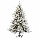 vidaXL Műanyag Hajtogatós Karácsonyfa 120 cm 150 LED Meleg fehér