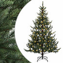 vidaXL Műanyag Hajtogatós Karácsonyfa 120 cm 150 LED Meleg fehér