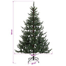 vidaXL Műanyag Hajtogatós Karácsonyfa 120 cm 150 LED Meleg fehér
