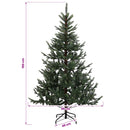 vidaXL Műanyag Hajtogatós Karácsonyfa 150 cm 150 LED Meleg fehér