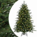 vidaXL Műanyag Hajtogatós Karácsonyfa 120 cm 150 LED Meleg fehér