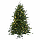 vidaXL Műanyag Hajtogatós Karácsonyfa 150 cm 150 LED Meleg fehér