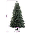 vidaXL Műanyag Hajtogatós Karácsonyfa 120 cm 150 LED Meleg fehér