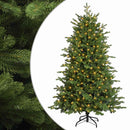 vidaXL Műanyag Hajtogatós Karácsonyfa 120 cm 150 LED Meleg fehér